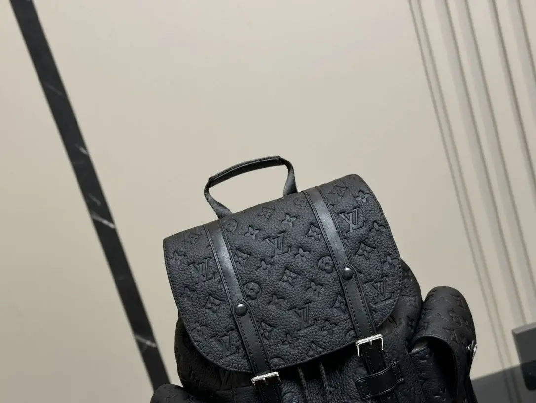 louis new arrival leather backpack bag size:33*43 cm - image 11