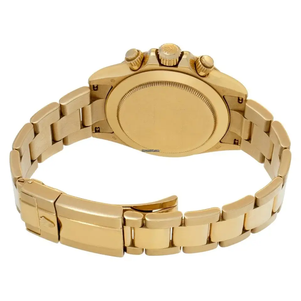 RLX Daytona Yellow Gold Mother of Pearl Diamond Dial Mens Watch 116528 Box Card - image 4