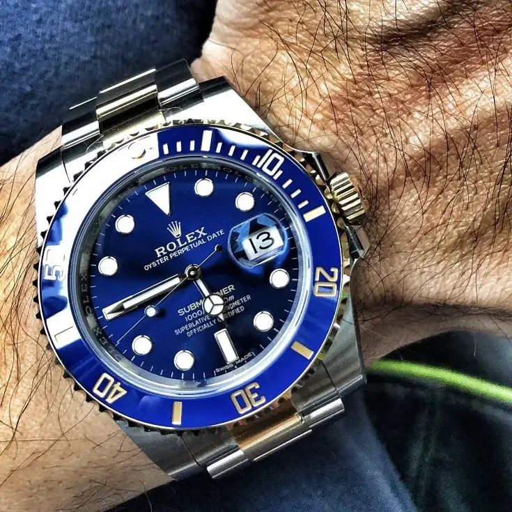 Rlx Submariner 41 Black Dial Stainless Steel and 18K Yellow Gold Bracelet Automatic Men’s Watch 126613LB - image 9