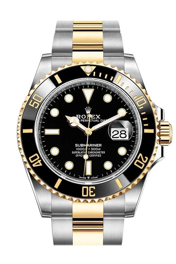Rlx Submariner 41 Black Dial Stainless Steel and 18K Yellow Gold Bracelet Automatic Men’s Watch 126613LB - image 4