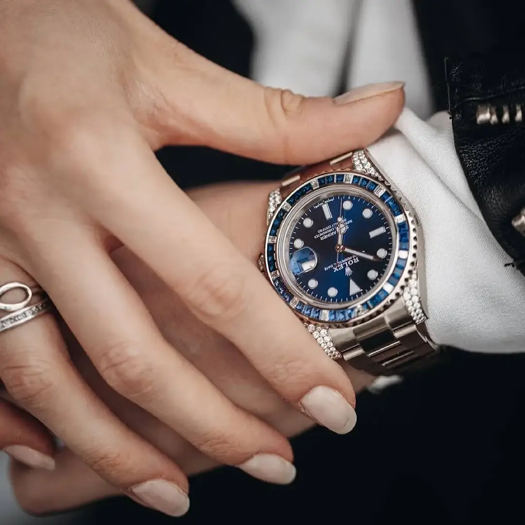 Rlx Submariner Date 116659 SABR 18K White Gold Diamonds Sapphires UNWORN - image 13