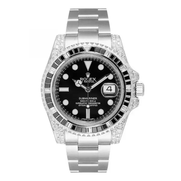 Rlx Submariner Date 116659 SABR 18K White Gold Diamonds Sapphires UNWORN - image 6