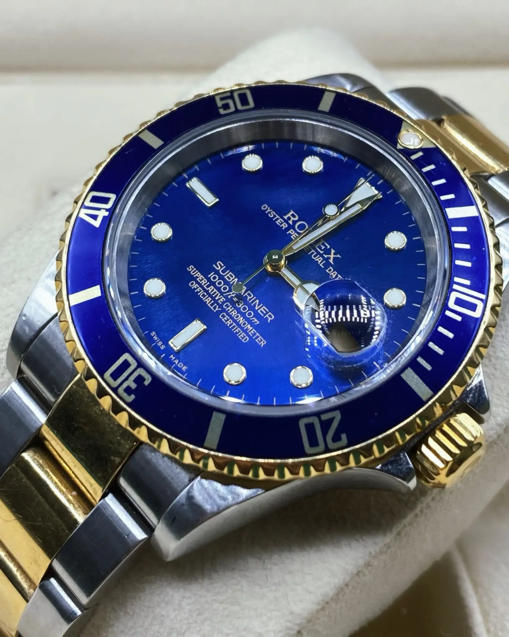 Rlx Submariner, Two-Tone, Blue Bezel and Dial 116613 - image 12