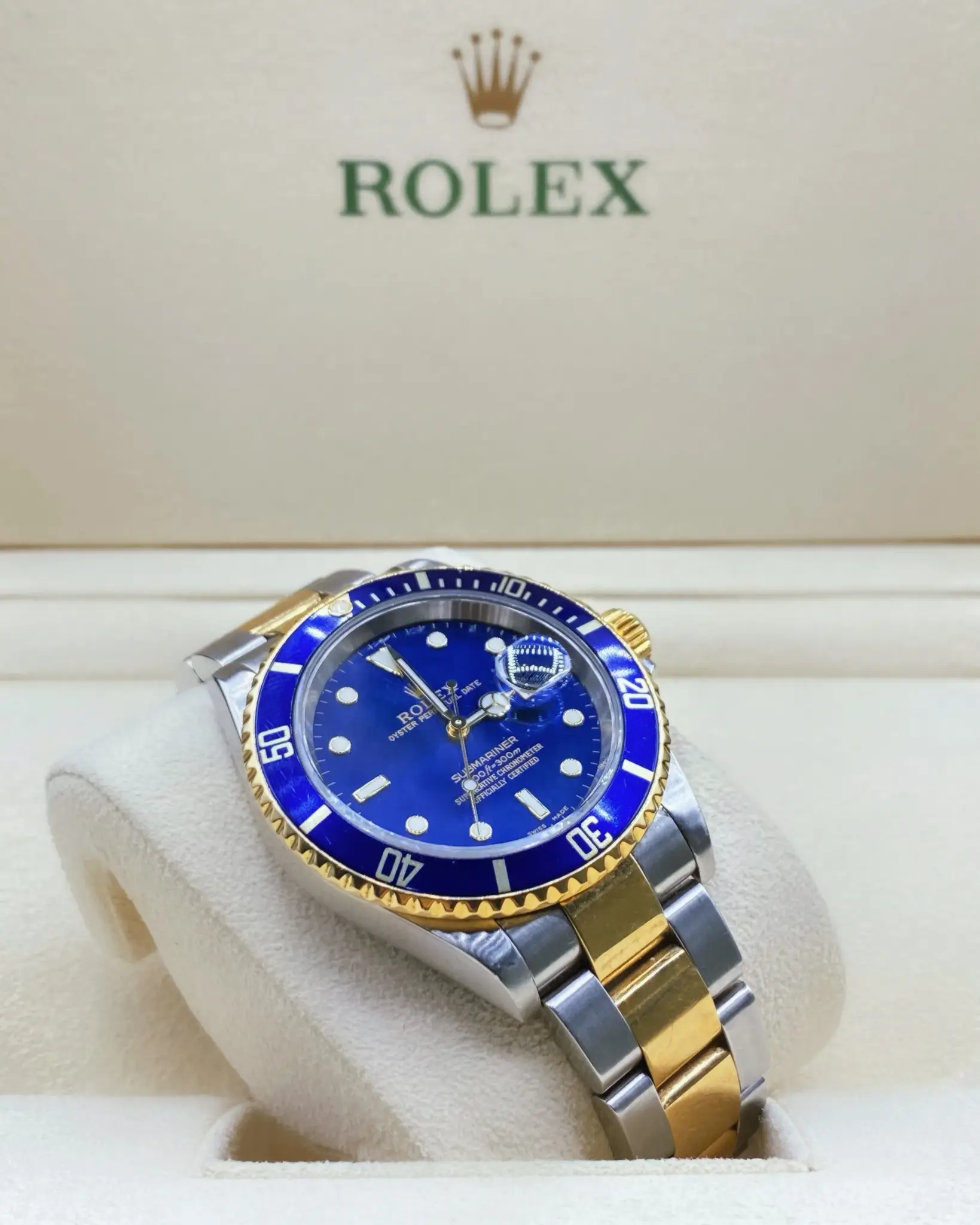 Rlx Submariner, Two-Tone, Blue Bezel and Dial 116613 - image 8