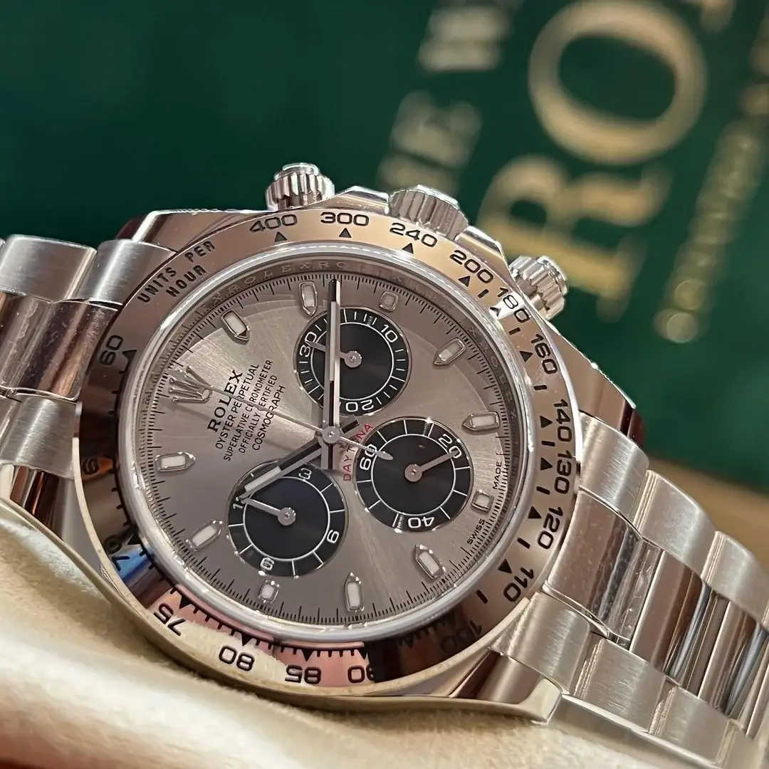 RLX White Gold Daytona 116509 Steel and Black - image 6