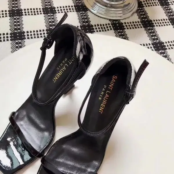 Saint Opyum 110mm Sandals Black Palent Leather - image 3
