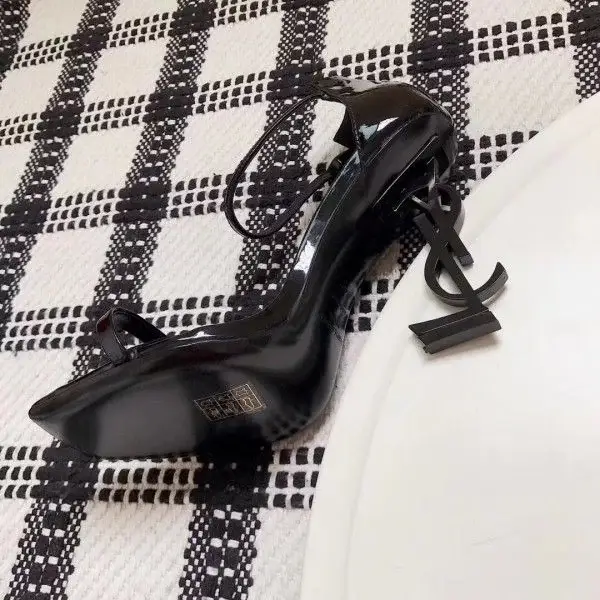 Saint Opyum 110mm Sandals Black Palent Leather - image 4