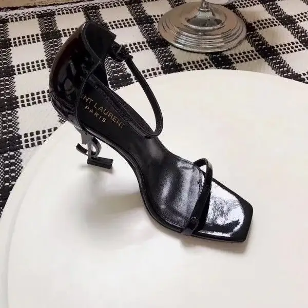 Saint Opyum 110mm Sandals Black Palent Leather - image 5