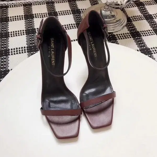 Saint Opyum 110mm Sandals Burgundy Leather - image 4