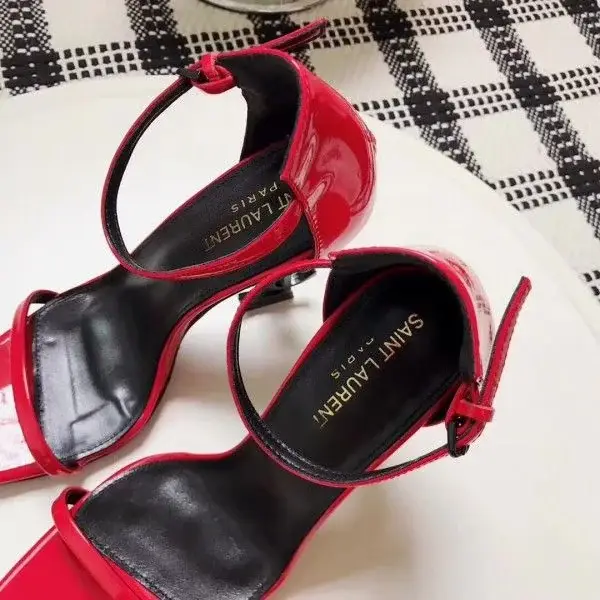 Saint Opyum 110mm Sandals Red Palent Leather - image 4