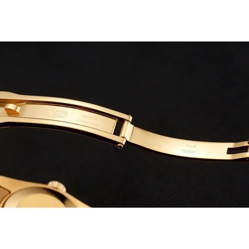 Swiss Rw Lady-Datejust Champagne Dial Diamond Bezel Gold Jubilee Bracelet 1454096 - image 6