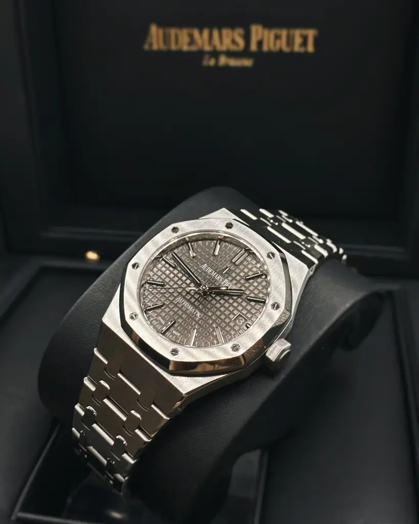 AP Royal Oak Selfwinding, Grey dial, 37mm, Stainless steel, 15450ST.OO.1256ST.02 - image 1