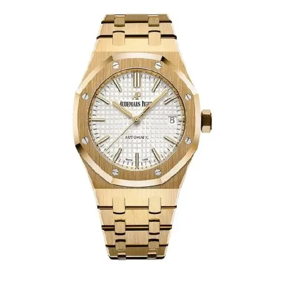 AP Royal Oak Selfwinding, Silver dial, 37mm, Yellow gold, 15450BA.OO.1256BA.01 - image 1