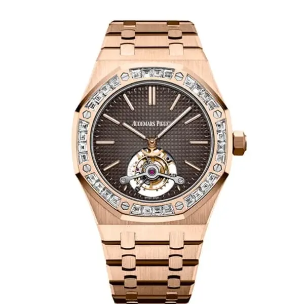 AP Royal Oak Tourbillon Extra-Thin 18K Pink Gold & Diamonds Men’s Watch - image 1