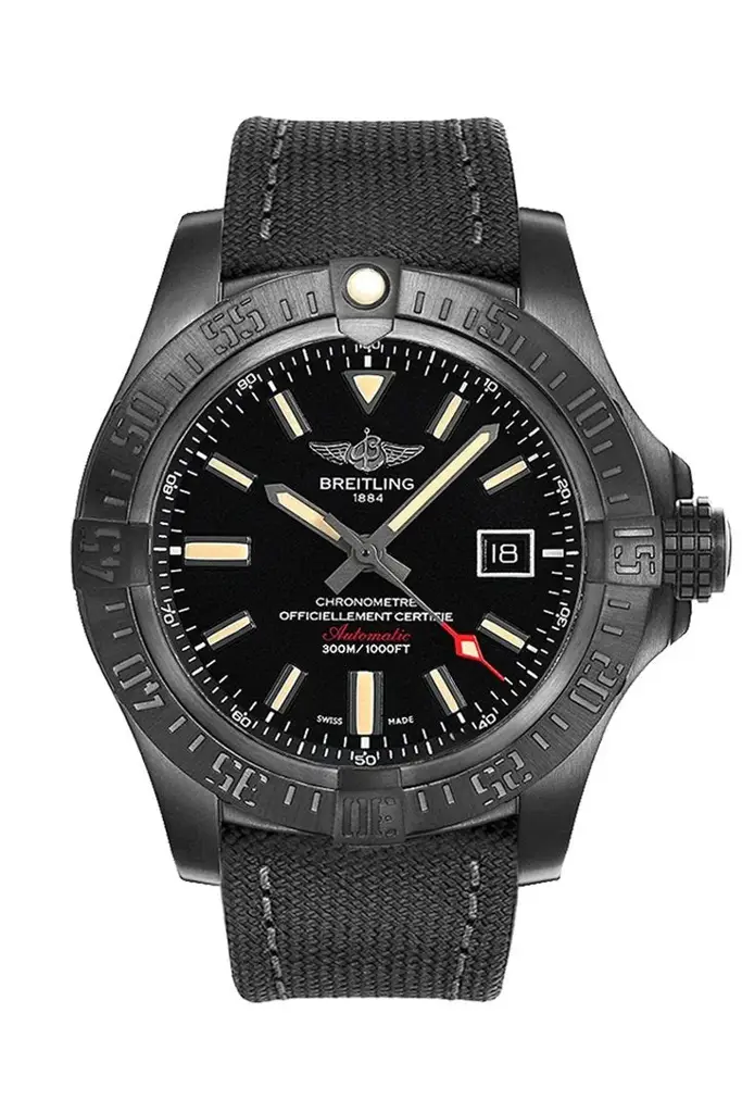 BRE Avenger Blackbird Black Fabric Men’s Watch V1731010-BD12 - image 1