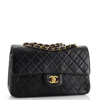 CC Vintage Classic Double Flap Bag Quilted Lambskin Medium - image 1