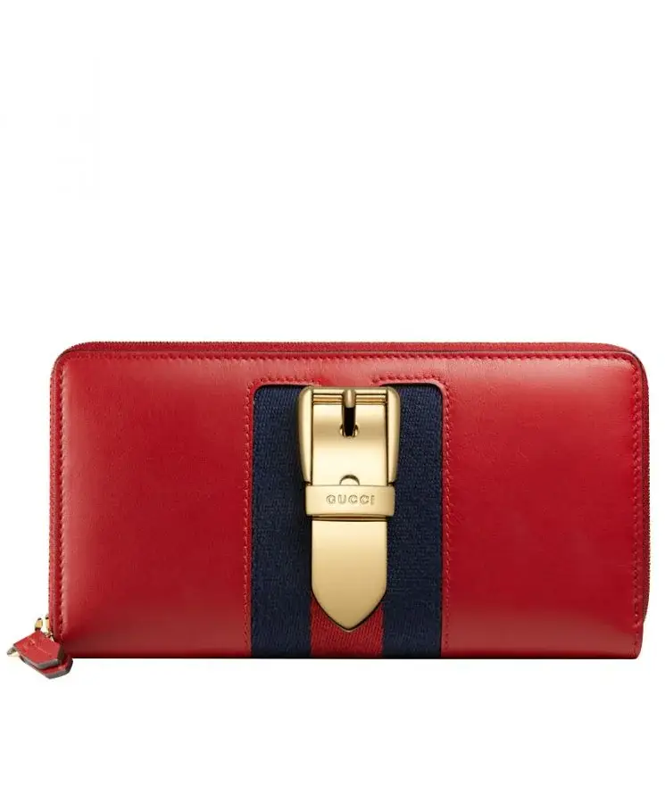GG Sylvie leather zip around wallet 476083 - image 1