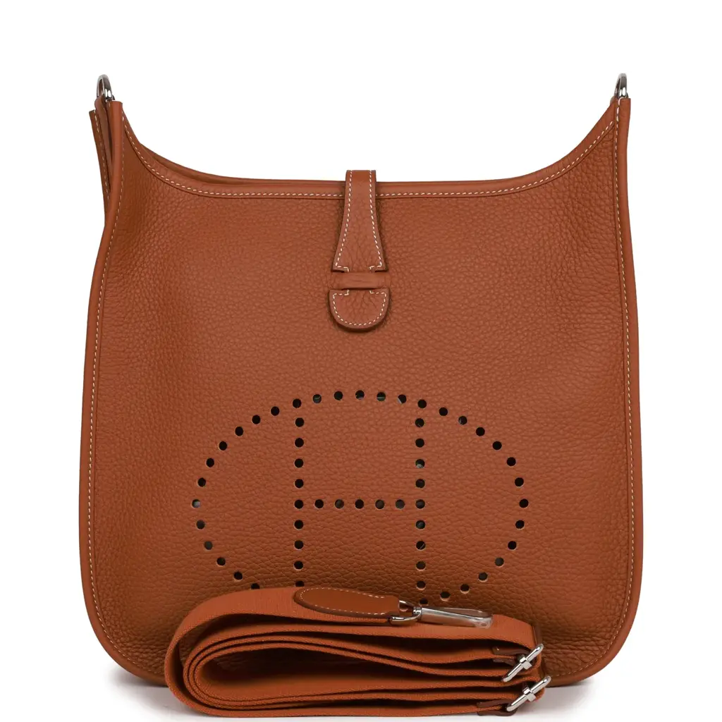 H Evelyne III PM Clemence silver Hardware - image 1