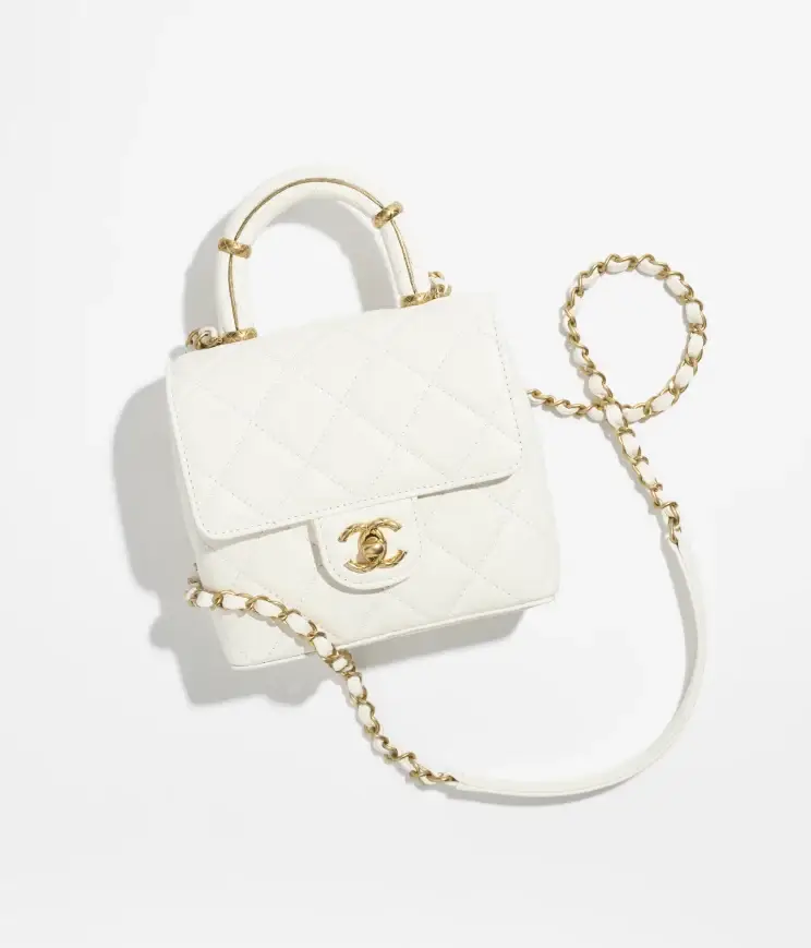 MINI FLAP BAG WITH TOP HANDLE - image 1