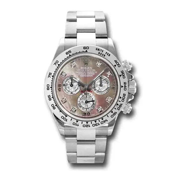 RLX Cosmograph Daytona 18k White Gold, Dark mother of pearl dial, Oyster bracelet 116509-0044 - image 1