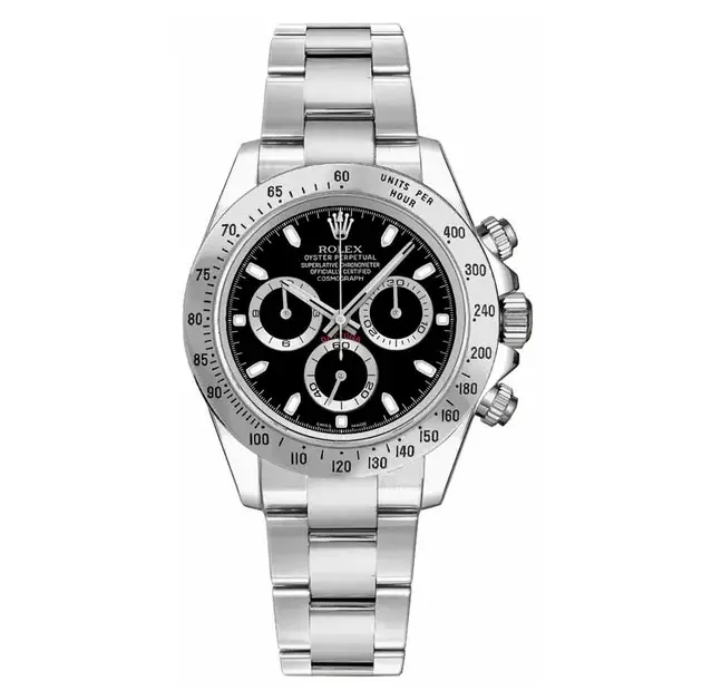 RLX Cosmograph Daytona Steel Bezel Black Dial Men’s Watch 116520-0015 - image 1