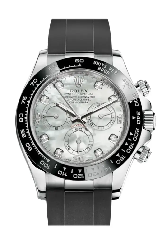 RLX Cosmograph Daytona White Mother of Pearl Dial Diamond Dial Oysterflex Strap Mens Watch 116519LN 116519 - image 1