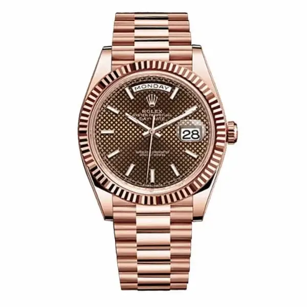 RLX Day-Date 40 Presidential Chocolate Dial 18kt Everose Gold Automatic Men’s Watch 228235-0006 - image 1