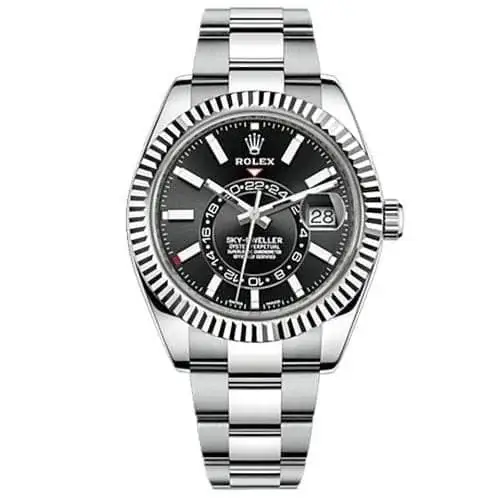 Rlx Sky-Dweller Automatic Men’s 18kt White Gold Black Dial Oyster Watch 326934-0005 - image 1