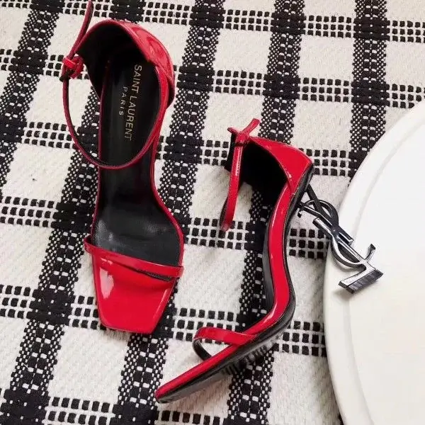 Saint Opyum 110mm Sandals Red Palent Leather - image 1